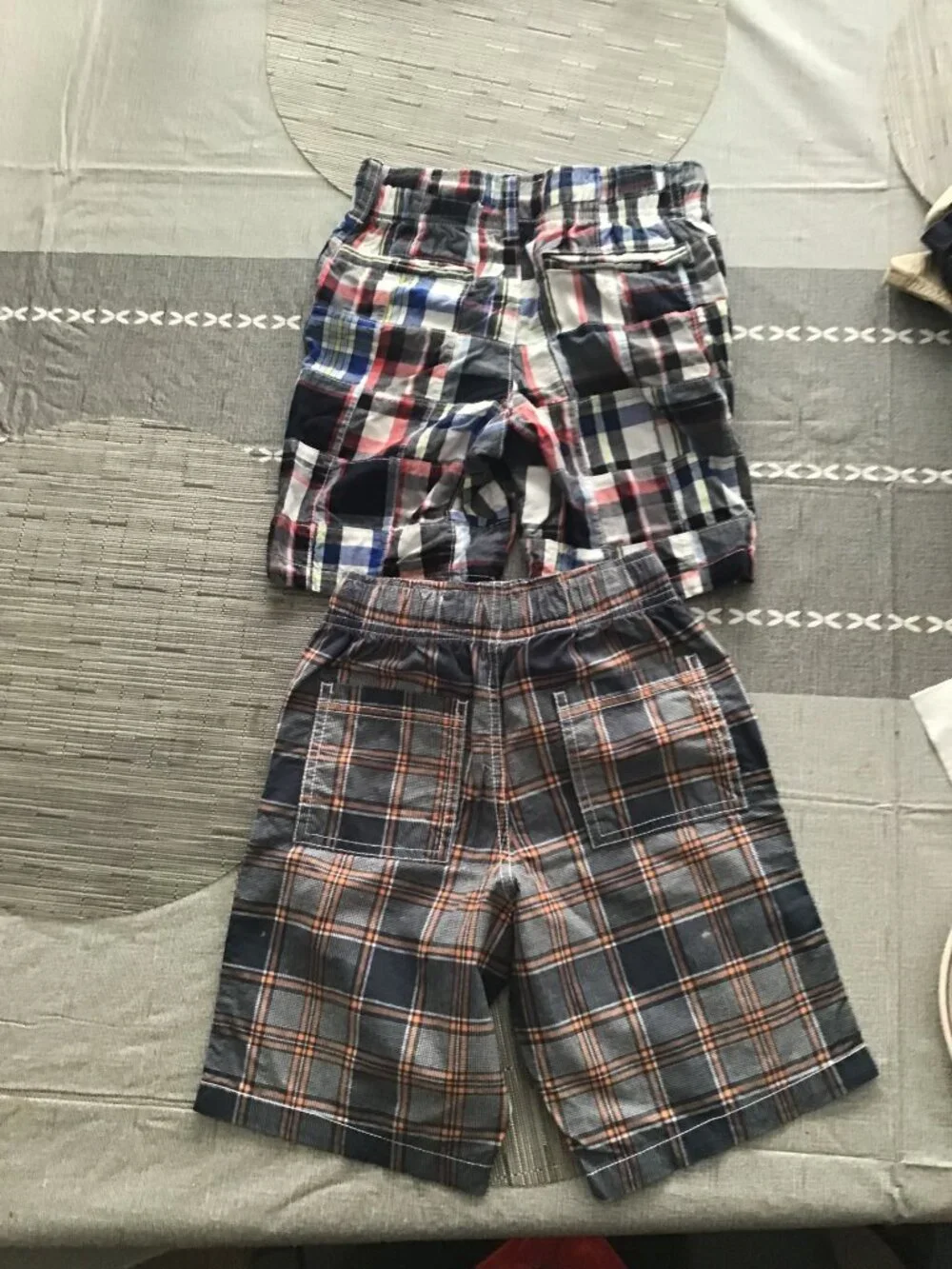 Lot of 2 Gymboree Boy's Plaid Shorts Size 7--Great Shape